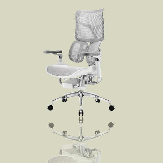 Ergonomic reclining office chair with breathable mesh, adjustable height for ultimate comfort