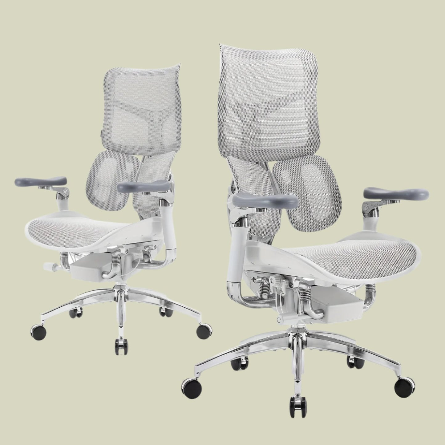 Ergonomic mesh office chair with lumbar support and adjustable height for comfort