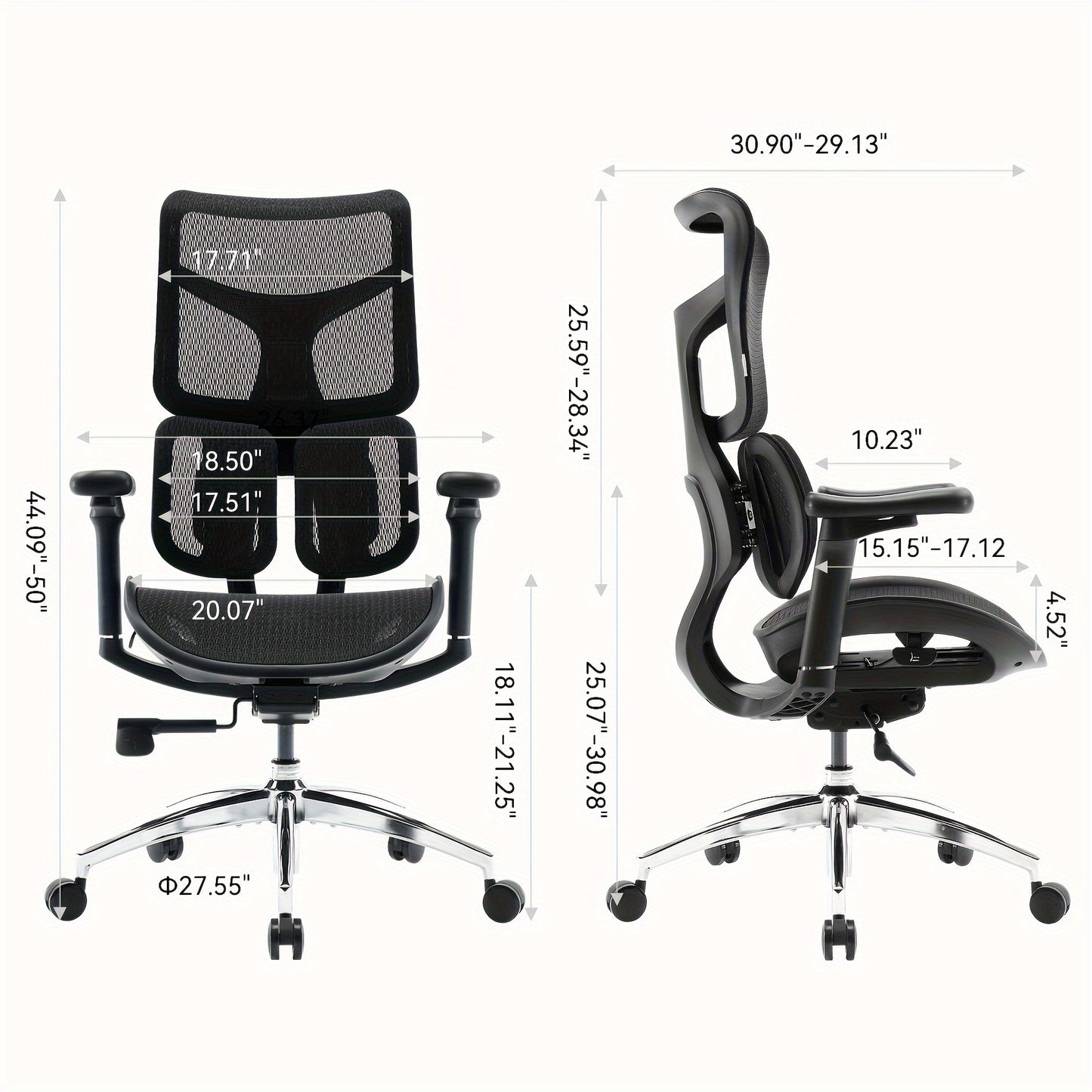 Comfortable ergonomic office chair with wheels, perfect for home office or desk use